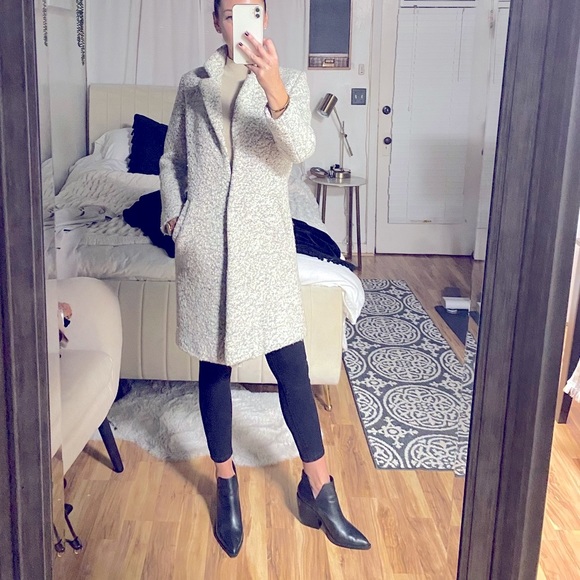 Trench coat in white/grey blended color | Size S - Picture 2 of 2